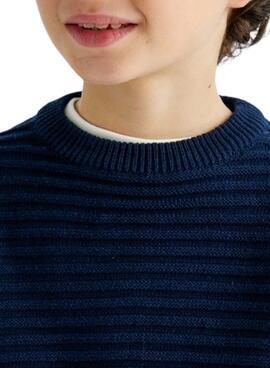 Camisola jacquard Mayoral Fantasy Azul Marino menino