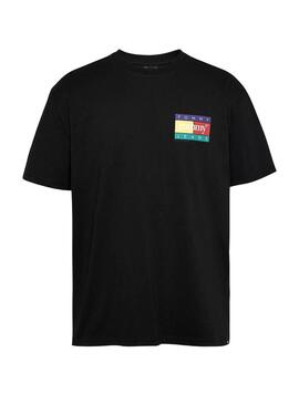 Camiseta Tommy Jeans Pop cor preta para homem