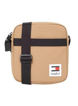 Bolsa Tommy Jeans Daily Reporter de camelo para homem