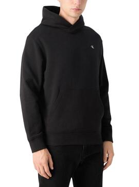 Moletom Calvin Klein Jeans Stamp preto para homem