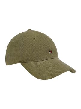 Boné Tommy Hilfiger Flag 85 verde para homem.