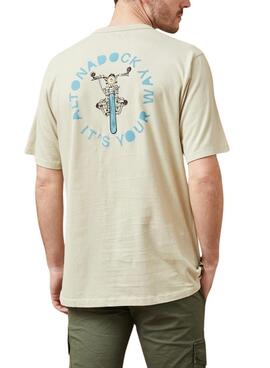 Camiseta Altonadock Moto amarela para homens