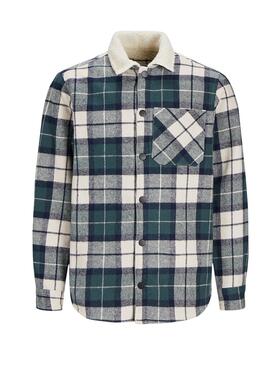 Sobretudo Jack and Jones Teddy Verde para menino