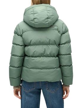 Casaco Acolchoado Superdry Verde para mulher