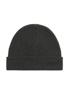 Gorro Superdry Essential Logo cinza para homem