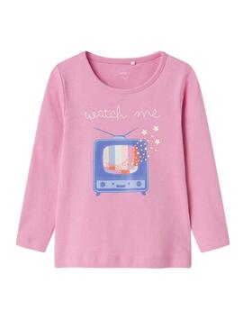 Camisola Name It Olisia Rosa Fúcsia para menina