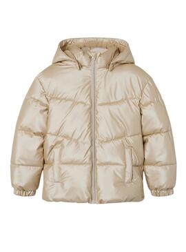 Puffer Name It Maggy Bege para menina