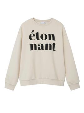 Sweatshirt Name It Oriana Branco para menina