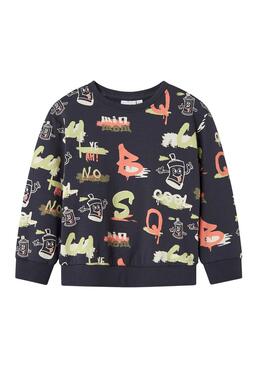 Sweatshirt Name It Nole Cinza Escuro para menino