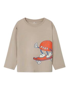 Camisola Name It Otis Bege para kids