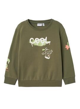 Sweatshirt Name It Nole Khaki para crianças