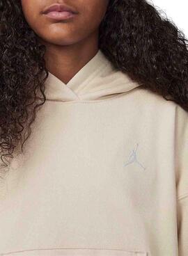 Moletom Jordan Brooklyn bege para menina