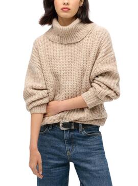 Camisola Superdry Slouch Bege para mulher