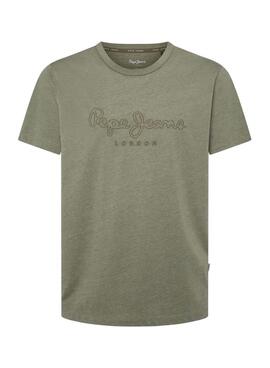 Camiseta Pepe Jeans New Nouvel Verde para homens