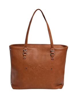 Bolsa Pepe Jeans Bella Icon Marrom para mulheres