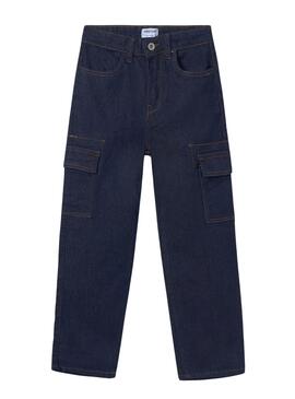 Jeans Mayoral Cargo Denim Escuro para menina