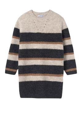 Vestido Mayoral Tricot Chumbo para menina