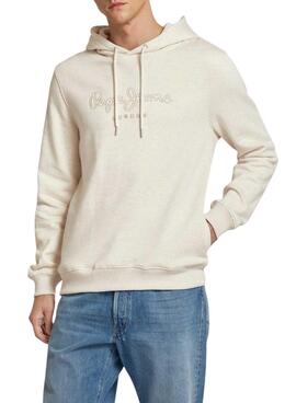 Moletom Pepe Jeans Nouvel bege para homem