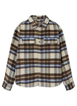 Sobrecamisa Name It Owe Marrom para menino
