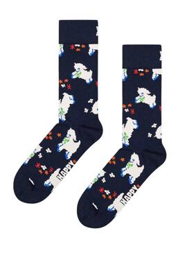 Meias Happy Socks Lamb Azul Marinho para mulher e homem
