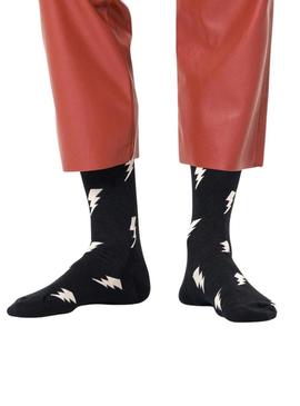 Maias Happy Socks Flash Pretos para Homem