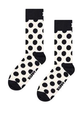 Meias Happy Socks Big Dot Branco para mulher e homem