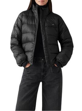 Puffers Reversível Levi's Polly Preto para mulheres