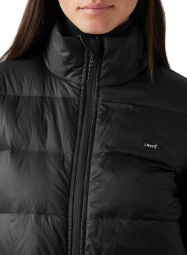 Puffers Reversível Levi's Polly Preto para mulheres