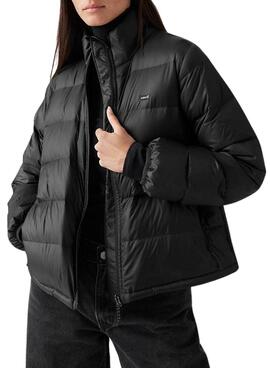 Puffers Reversível Levi's Polly Preto para mulheres