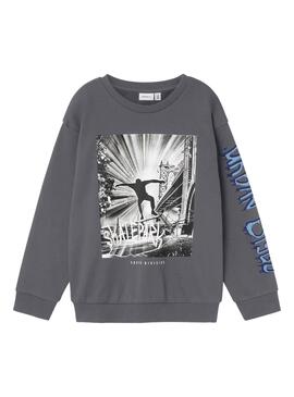 Sweatshirt Name It Sorben Cinza para meninos