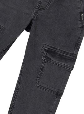 Calças Denim Mayoral Jogger Cinzas para meninos