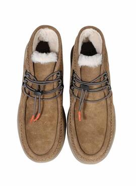 Botins Walkin Pitas Ontario Camel para mulher