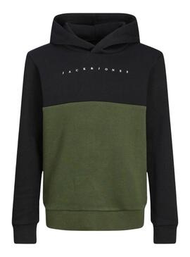 Moletom Jack and Jones Blocked Verde para meninos
