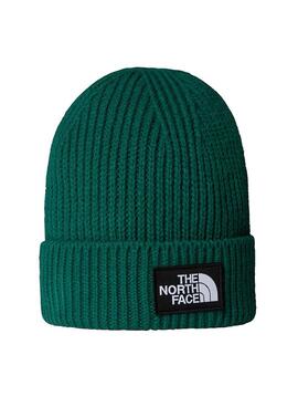 Gorro The North Face Box Logo Verde para crianças