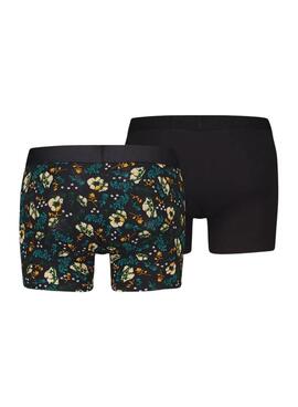 Pack de 2 Boxers Levis Estampado Floral e Preto para homens