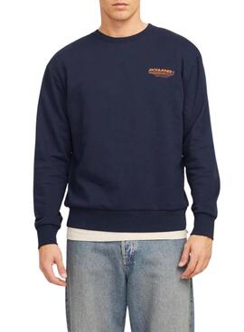 Sweatshirt Jack and Jones Olive Marinho para homens