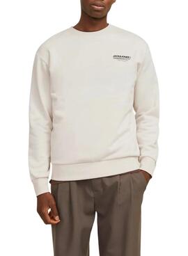 Sweatshirt Jack and Jones Olive Bege para homens
