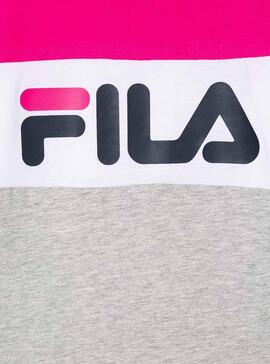 T-Shirt Fila Classic Logo Rosa Menina