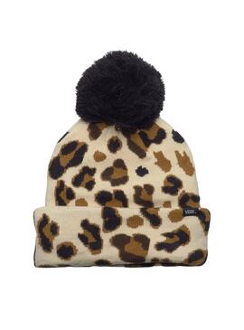Gorro Vans Chillest Pom Leopardo para menina