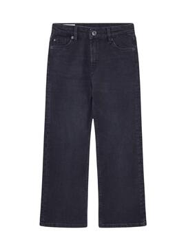Calças Pepe Jeans Denim Retas Pretas para Crianças