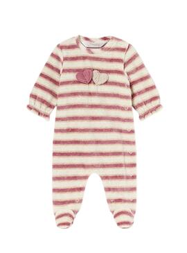 Pijama Tundosado Mayoral Rosa para bebê