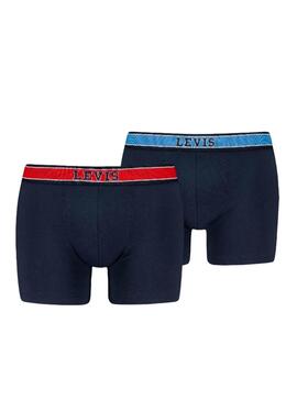 Pacote com 2 Cuecas Levis Coleeagic Azul Marinho para homem