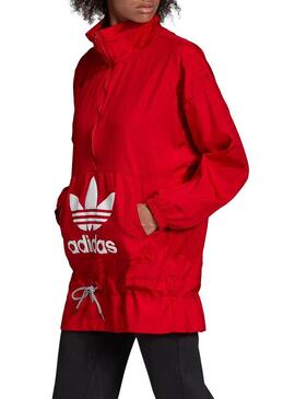 Blusão Adidas Vermelho para Mulher