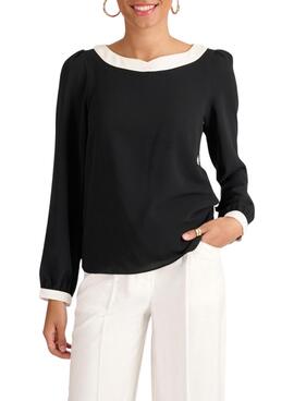 Camisa Naf Naf Mariona Preta para Mulher