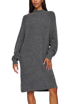 Vestido de Malha Vila Vitysla Cinza para Mulher