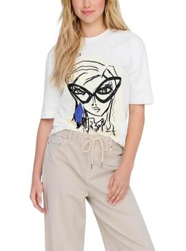 Camisola Only Katie Create Branca para mulher