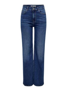 Jeans Only Luna Wide Azul Escuro para mulher