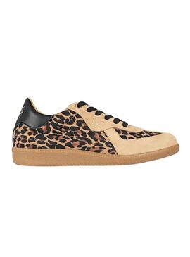 Sapatilhas Popa Imperial Estampa Leopardo Preto para Mulher
