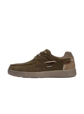 Sapatos Náuticos Walk In Pitas Omi Verde para Homem