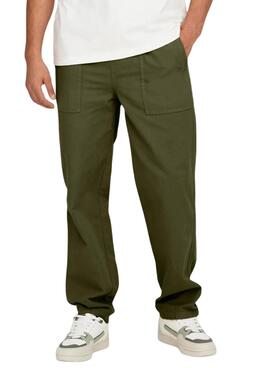 Calça Only and Sons Sinus Loose Verde para Homem